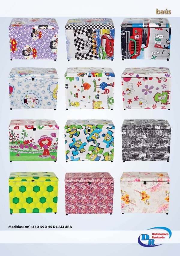 Baú Pequeno Liso/ Estampado - RONICARDO