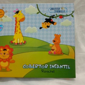 Cobertor Infantil PD Raschel Caixa 0,90x1,10 = JOLITÉX