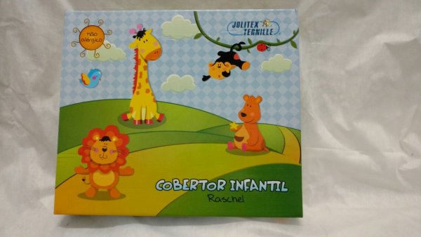 Cobertor Infantil PD Raschel Caixa 0,90x1,10 = JOLITÉX