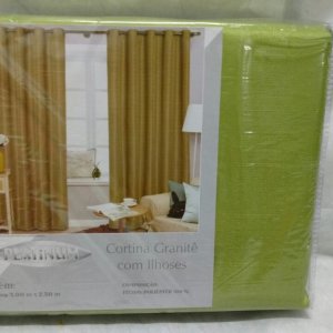 Cortina Granite c/ Ilhós Platinum 2,80x2,50 = SULTAN
