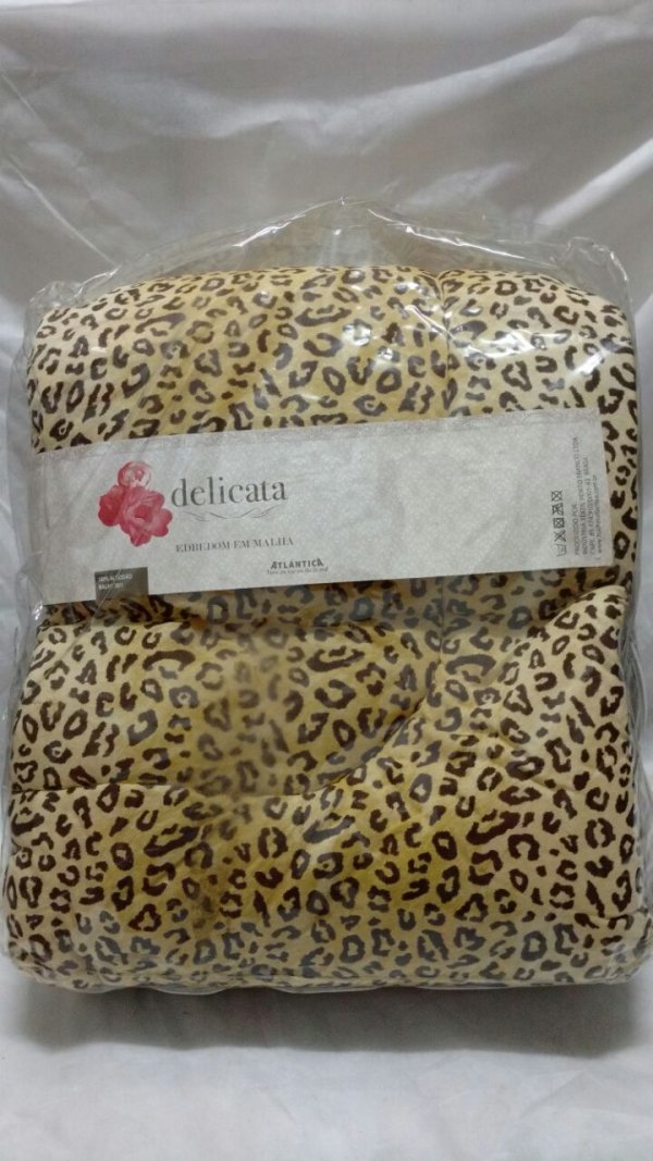 Edredom Casal Queen em Malha Porto Branco Delicáta 2,20x2,40 = ATLÂNTICA
