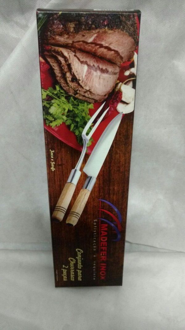 Kit para Churrasco 02 Peças = MADEFER
