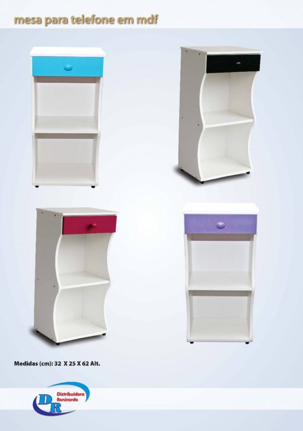 Mesa de Telefone em MDF = DR