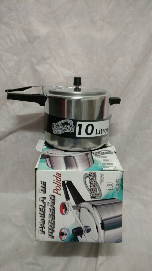 Panela de Pressão 10 Litros Polida = REMAZA