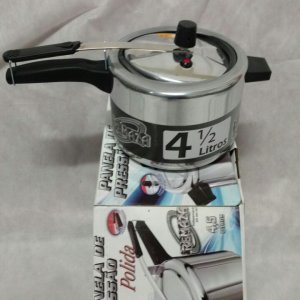 Panela de Pressão Polida 4,5 Litros = REMAZA