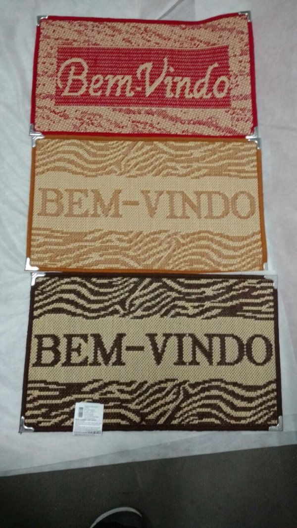 Tapete Sisal Bem Vindo Ponta De Ferro 40x65 = LANCER