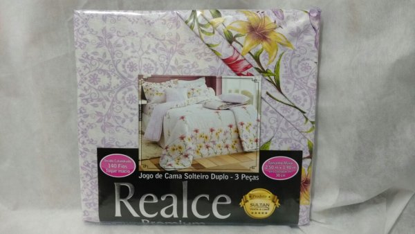 Lençol Solteiro 03 pç Realce 2,50x1,40 - SULTAN