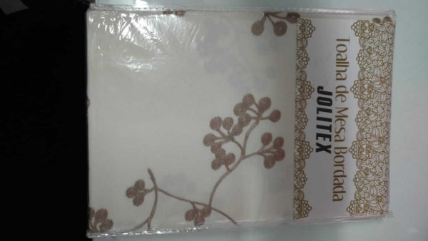 Toalha de Mesa Tecido Bordada 1,40x1,40 - JOLITEX