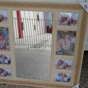 Painel de 8 Fotos Com Espelho Centralizado - DR
