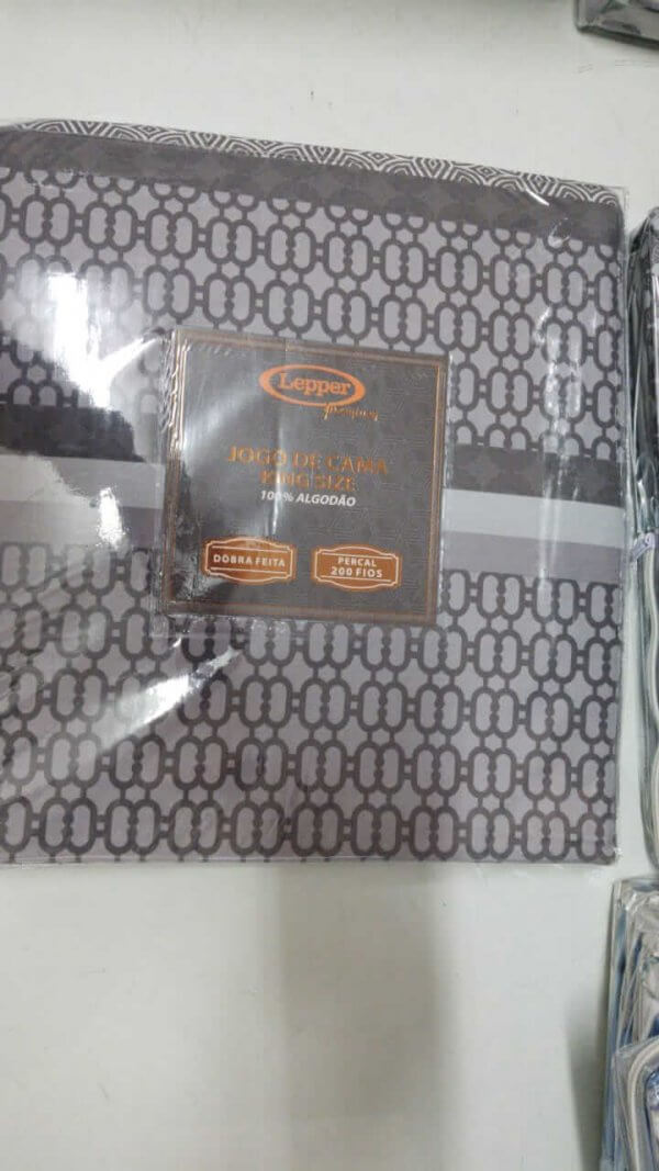 Lençol Casal King 2,60×2,80 Dobra Feita 200 Fios Percal = LEPPER