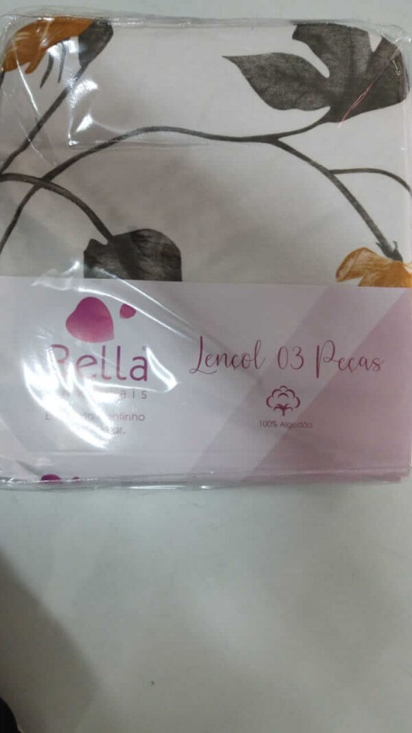 Lencol Casal Malha 03 pecas 1,40x1,90 Ravena = BELLA ENXOVAIS