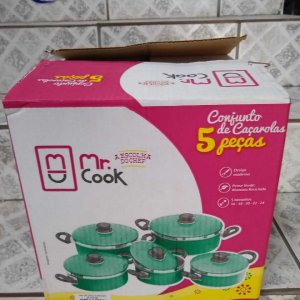 Panela de Aluminio Tampa de Vidro 05 peças - MR. COOK
