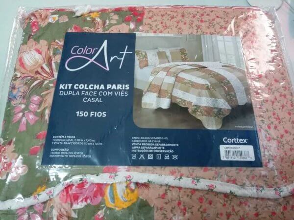 Colcha Casal Paris/Milão- 2,20x2,40 - COLOR ART
