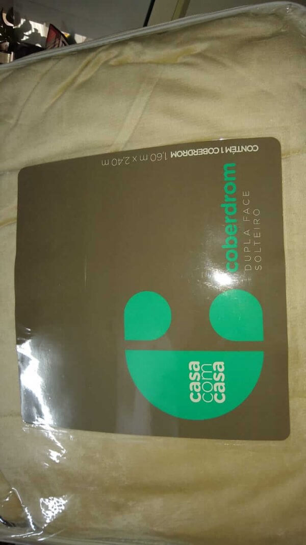Coberdrom Solteiro Dupla Face 1,60x2,40 Casa Com Casa - LEPPER