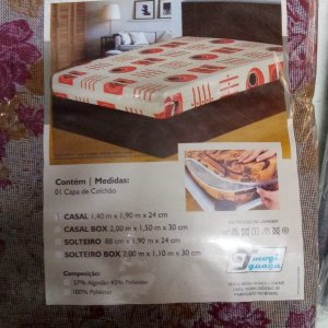 Capa Colchão Casal Heloisa Vitoria 1,40x1,90x24 e x30 - MOGI GUAÇU