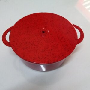Panela Aluminio Fundido 5 Pçs Tampa Grossa Verme/Craq - FUND LAR