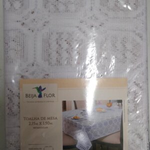 Toalha Mesa Renda 2,15x1,50 - BEIJA FLOR