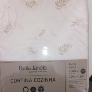 Cortina Cozinha Luna 2,20x1,20 - BELLA JANELA