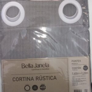 Cortina Rústica Pantex 2,60x2,30 - BELLA JANELA
