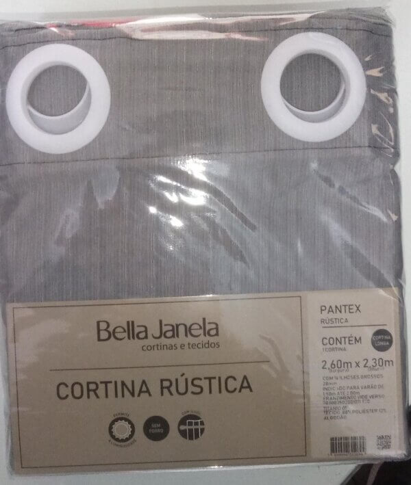 Cortina Rústica Pantex 2,60x2,30 - BELLA JANELA