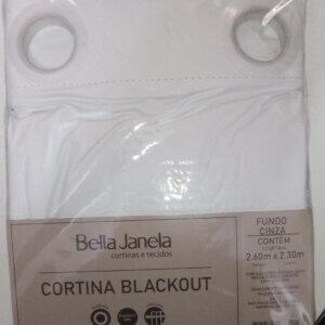 Cortina Blackout Corta luz PVC 2,60x2,30 - BELLA JANELA