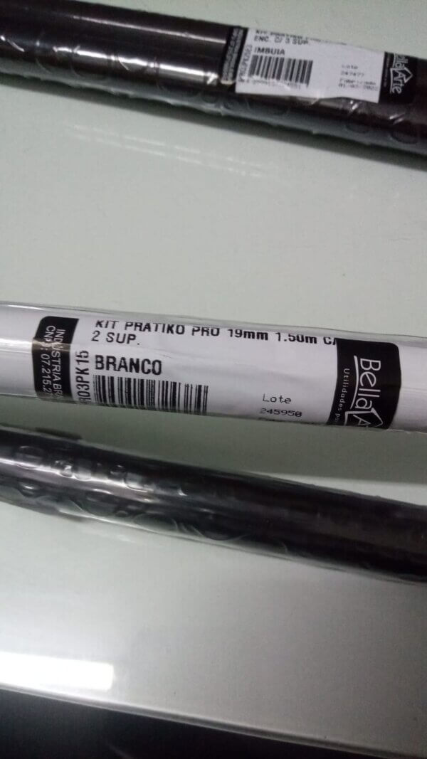 Varão Pratiko Pro 1,50m 2 Suportes - BELLA ARTE
