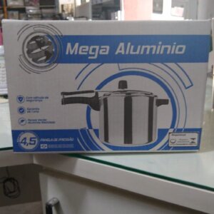 Panela Pressão 4,5 Litros Polida - MEGA ALUMINIO