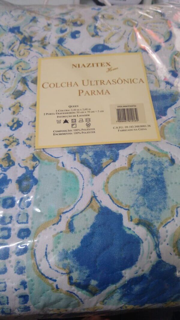 Colcha Casal Queen Ultrasônica Parma 2,40x2,60 - NAZITEX