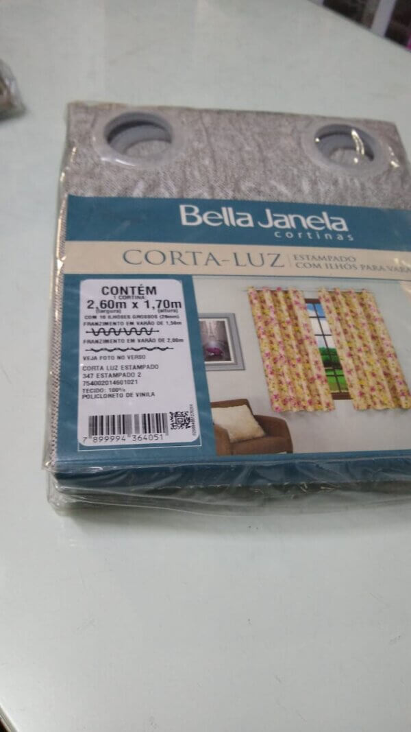 Cortina Blackout Corta Luz 2,60x1,70 Estampada - BELLA JANELA