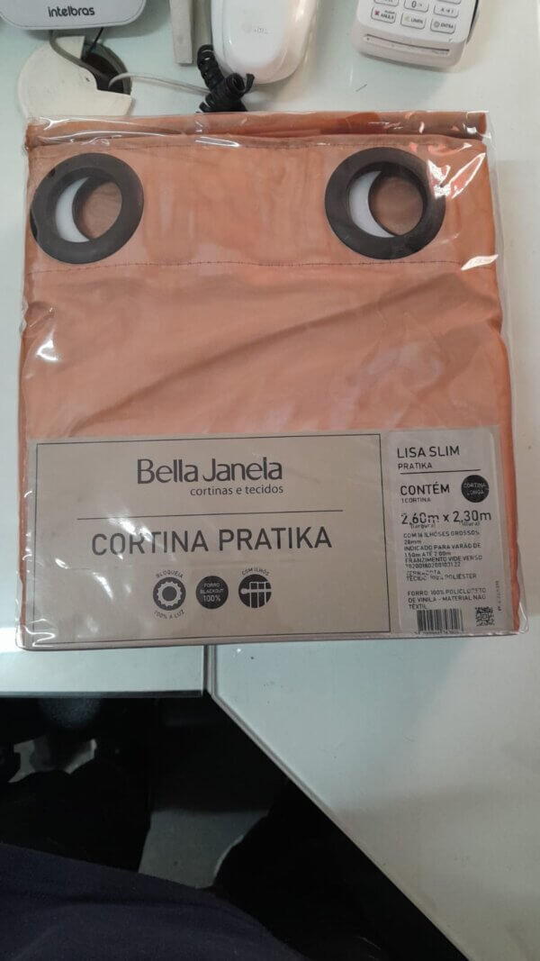 Cortina Blackout Pratika C/ Voil 2,60x2,30 - BELLA JANELA
