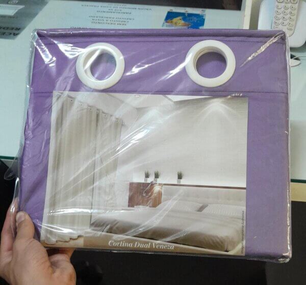 Cortina Dual Veneza 2,80 x 1,70 - FLOR D´LIZA