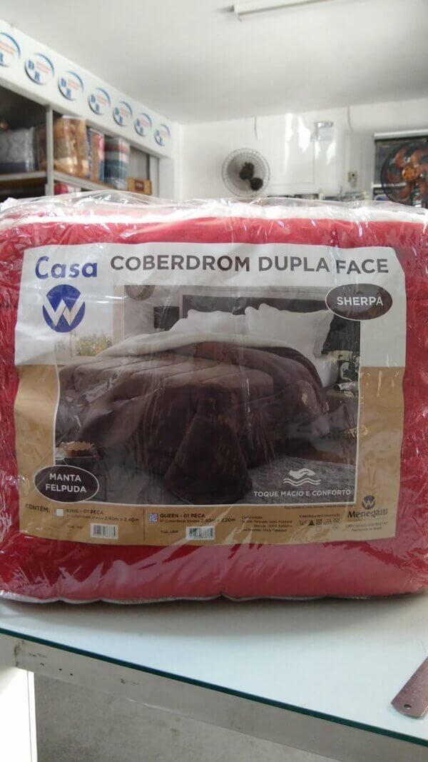 Coberdrom Queen Dupla Face C/ Sherppa 2,20 x 2,40 - W MENEGATTI