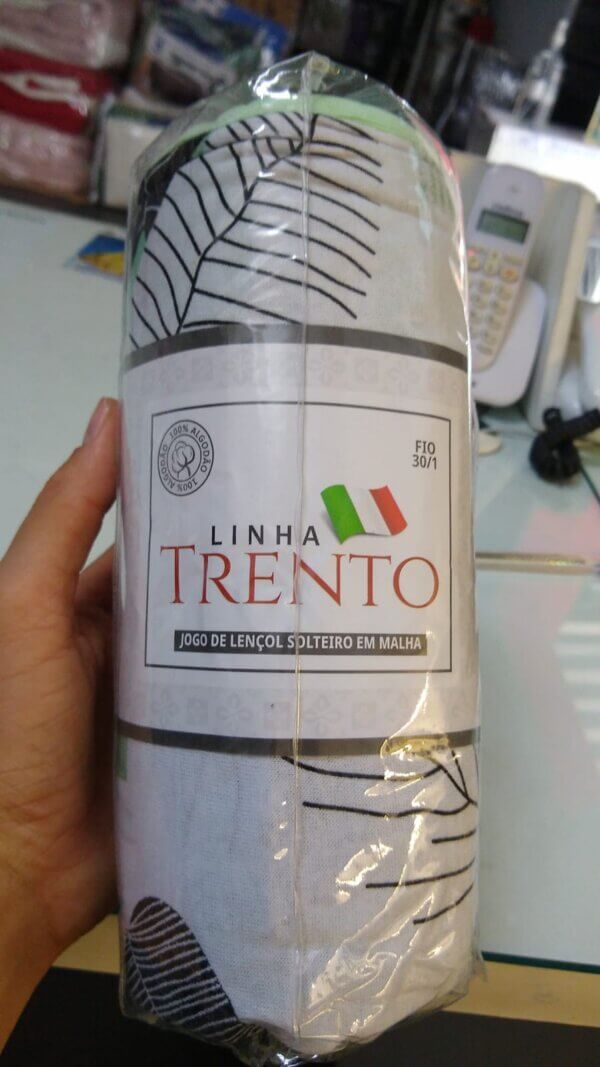Lençol Solteiro Malha Trento Fio 30/1 - CAMITALIA