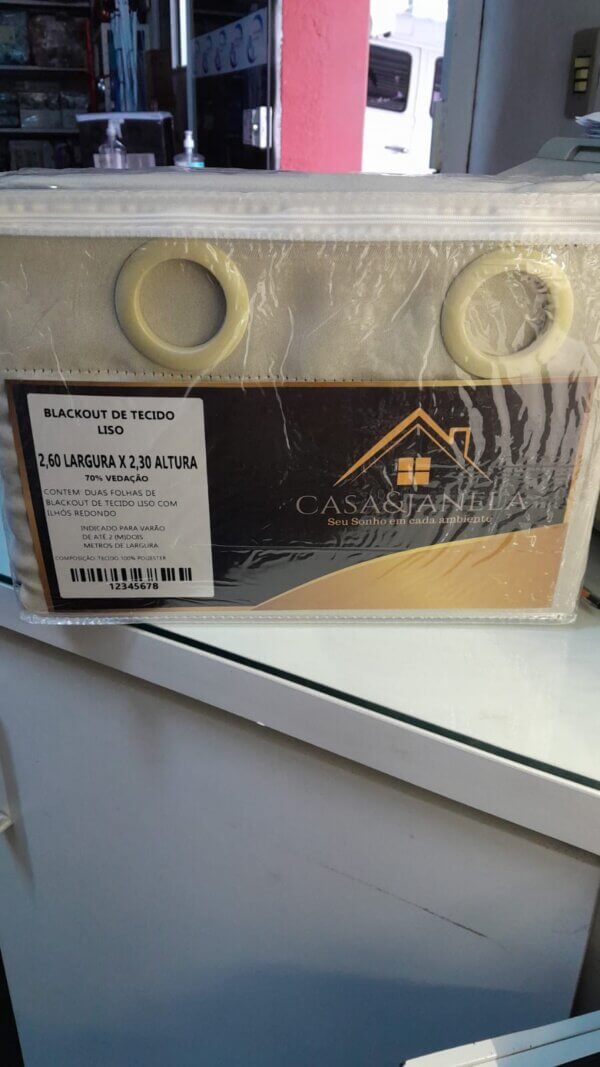 Cortina Blackout Tecido 2,60 x 2,30 - CASA E JANELA