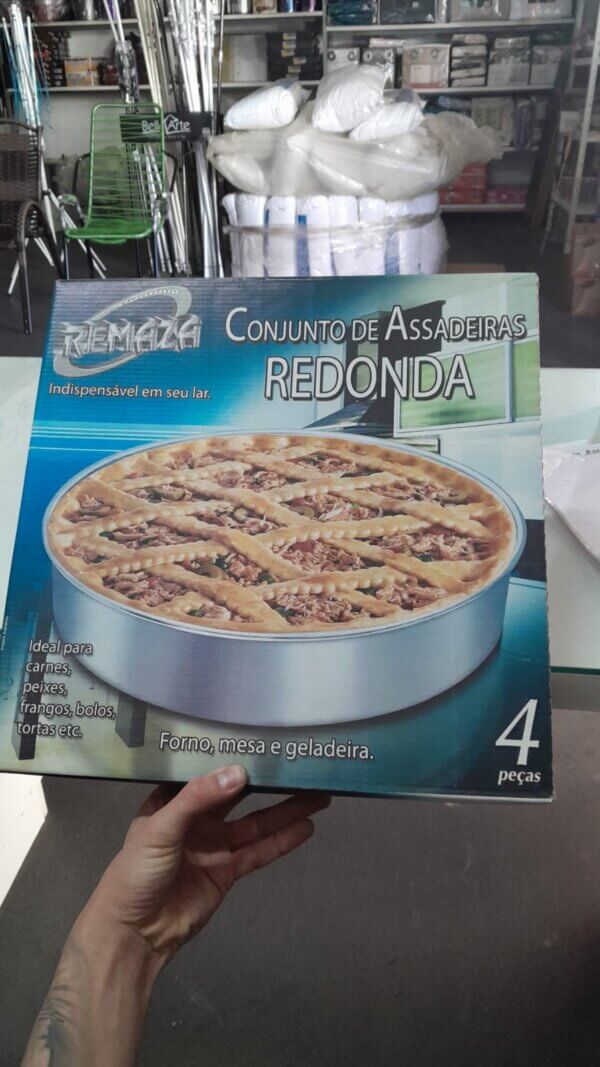 Forma De Aluminio 04 Pçs Redonda Polida - REMAZA