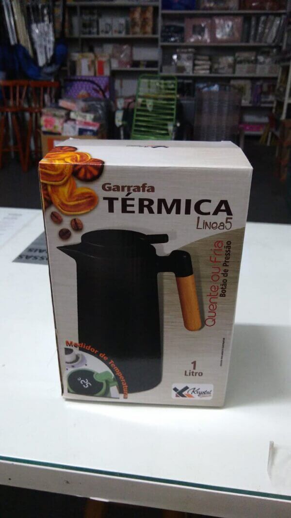 Garrafa Térmica 1 Litro Visor Led Temperatura - KRYSTAL UTILIDADES