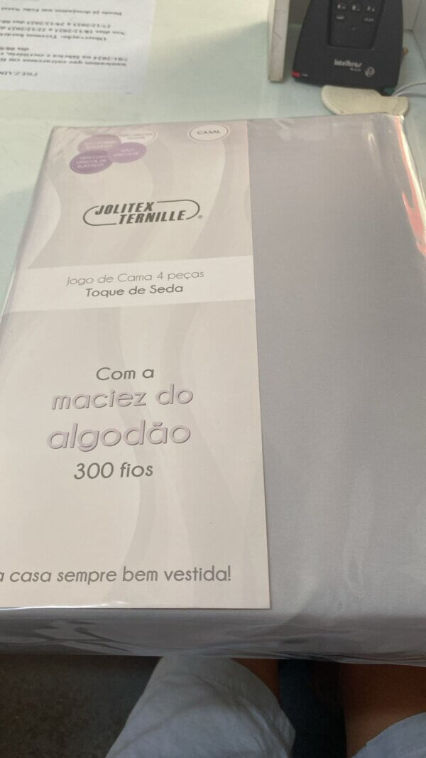 Lençol Casal Toque de Seda 300 Fios 2,10 x 2,30 - JOLITEX