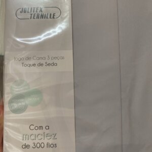 Lençol Solteiro Toque de Seda 300 Fios 1,50 x 2,40 - JOLITEX