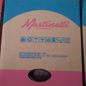 Panela Tampa De Aluminio 05 Pçs Premium Craq/Verm - MARTINELLI