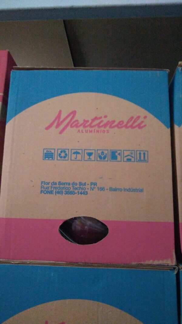 Panela Tampa De Aluminio 05 Pçs Premium Craq/Verm - MARTINELLI