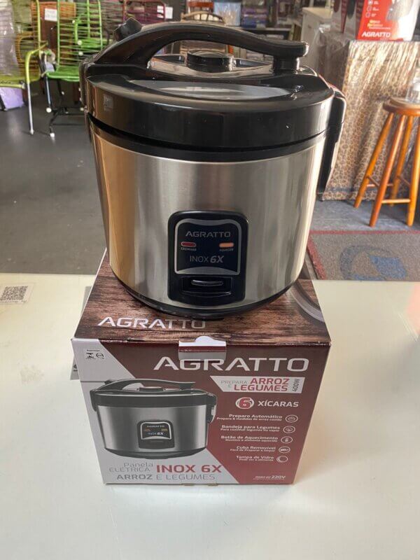 Panela Elétrica Inox 6 Xicaras - AGRATTO
