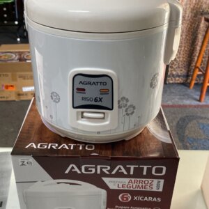 Panela Elétrica Riso Branca 6 Xicaras - AGRATTO