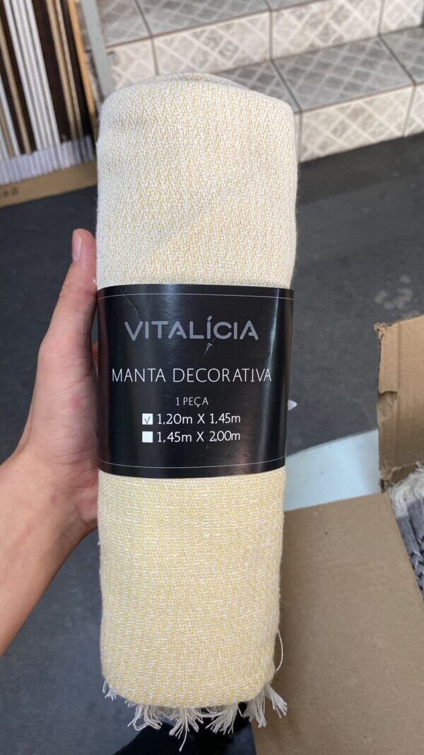 Manta De Sofá 1,20 x 1,45 Vitalicia - BELLA JANELA