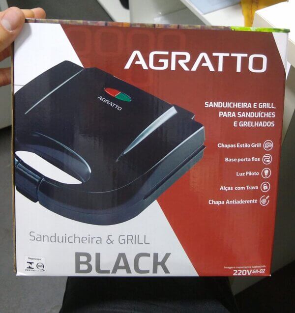 Sanduicheira Grill Black - AGRATTO