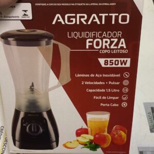 Liquidificador 1,5 Lt Forza Vermelho/Preto - AGRATTO