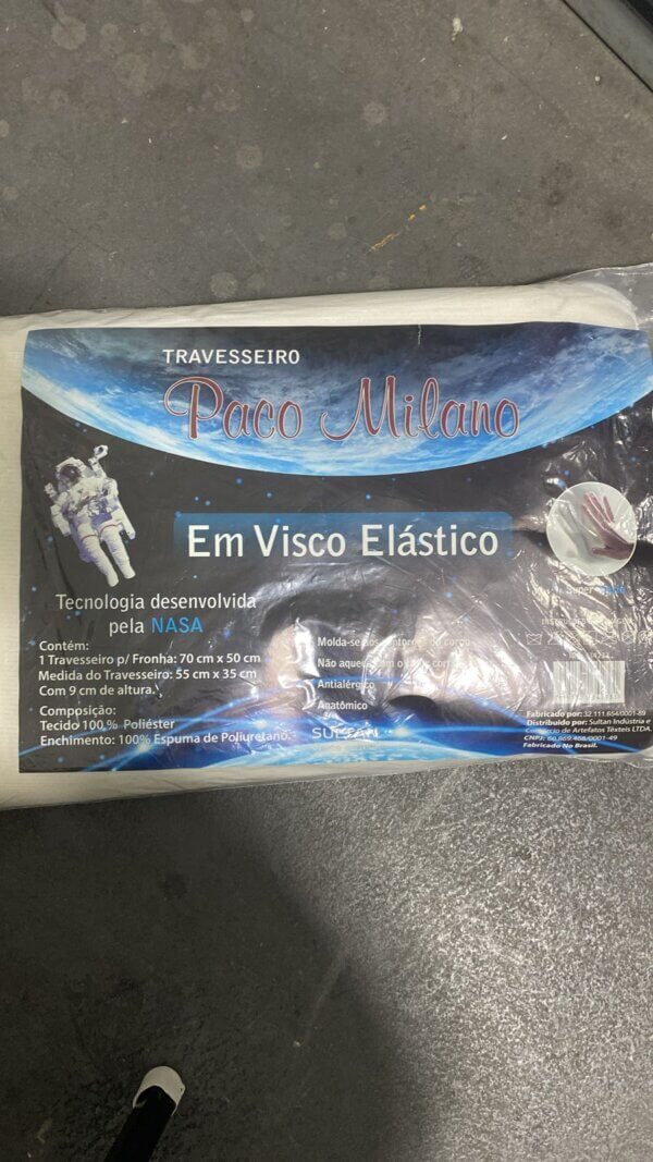 Travesseiro Paco Milano Nasa 35 CM X 55 CM - SULTAN
