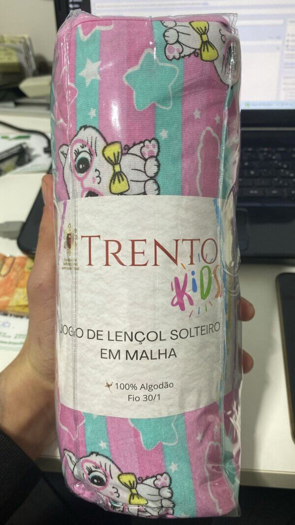 Lençol Solteiro Malha Trento Kids Infantil - CAMITALIA