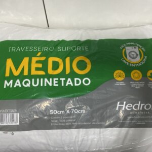 Travesseiro Suporte Médio Maquinetado 50 x 70 Cm - HEDRONS