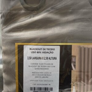 Cortina Blackout Tecido 3,50 x 2,50 - CASA E JANELA
