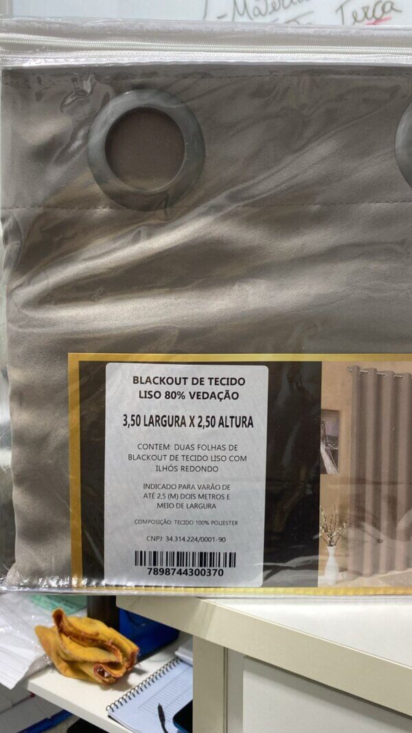 Cortina Blackout Tecido 3,50 x 2,50 - CASA E JANELA